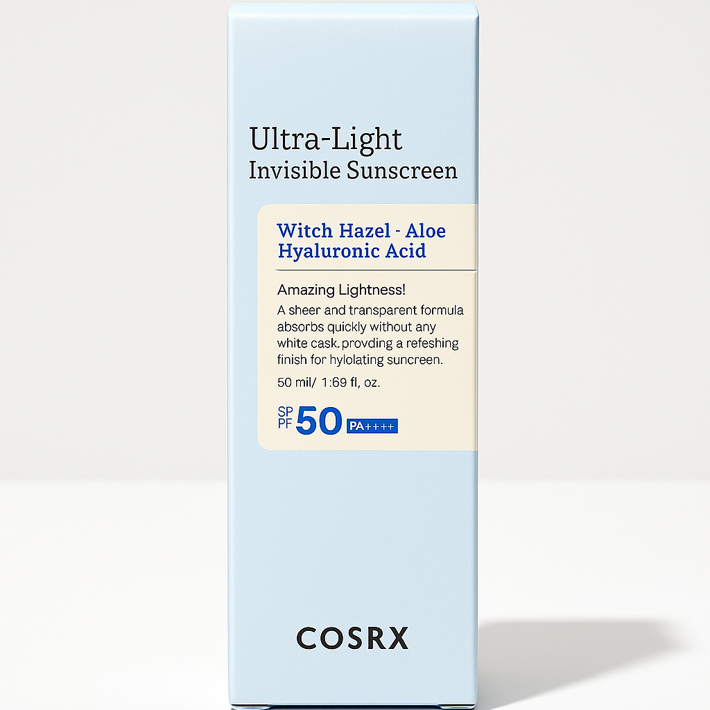 COSRX Ultra-Light Invisible Sunscreen Witch Hazel- Aloe Hyaluronic Acid